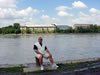 Charles on the banks of the river Danube